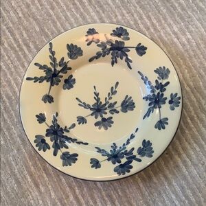 Pretty Little Blue and Cream Floral Plate Trinket Dish